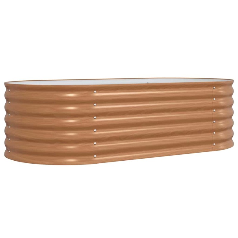 vidaXL Ανεβασμένο Κρεβάτι Καφέ 160 x 80 x 44 cm Ατσάλι