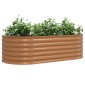 vidaXL Ανεβασμένο Κρεβάτι Καφέ 160 x 80 x 44 cm Ατσάλι