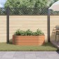 vidaXL Ανεβασμένο Κρεβάτι Καφέ 160 x 80 x 44 cm Ατσάλι