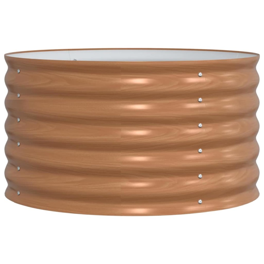 vidaXL Ανεβασμένο Κρεβάτι Καφέ 80 x 80 x 44 cm Ατσάλι