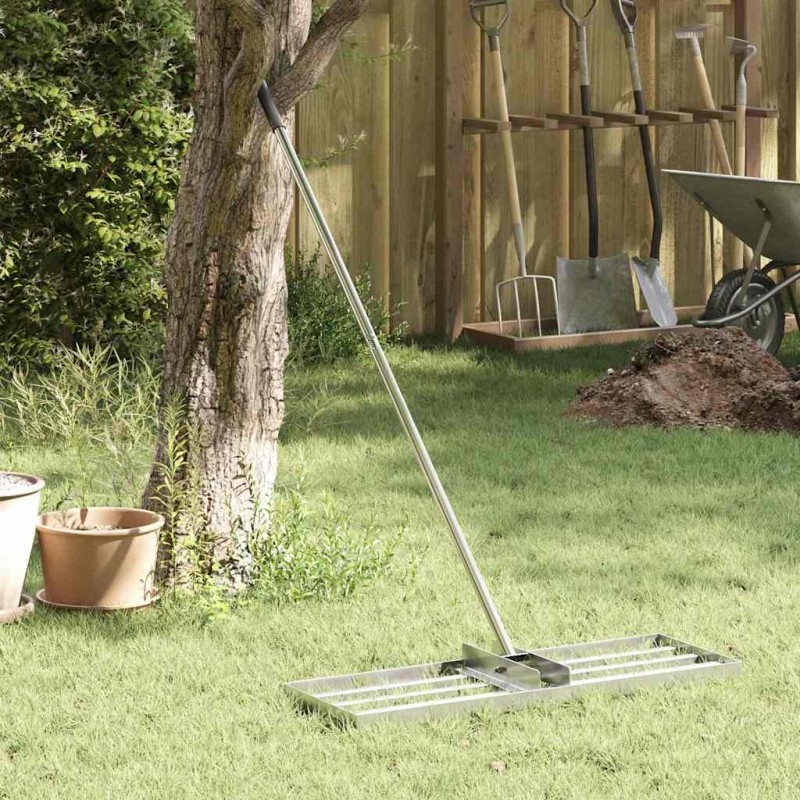 vidaXL Φτυάρι Κήπου Ασημί 75 x 25 x 200 εκ Ανοξείδωτο ατσάλι