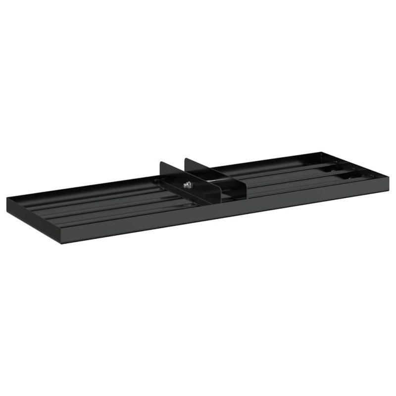 vidaXL Φτυάρι Κήπου Μαύρο 75 x 25 x 6 εκ Χάλυβας με επίστρωση πούδρας