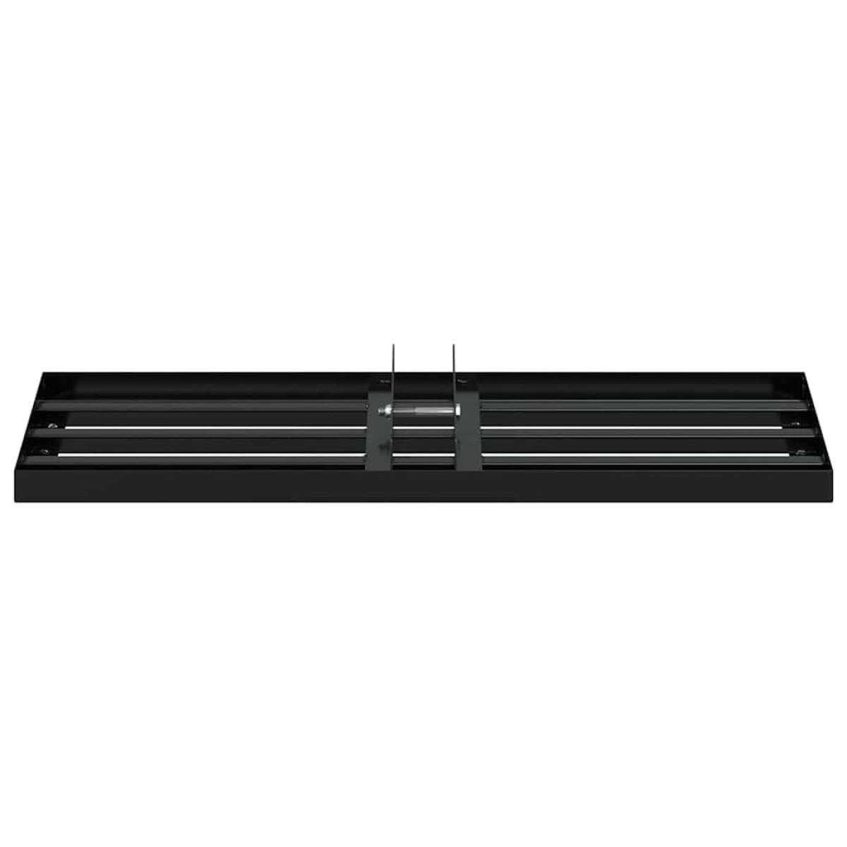 vidaXL Φτυάρι Κήπου Μαύρο 75 x 25 x 6 εκ Χάλυβας με επίστρωση πούδρας