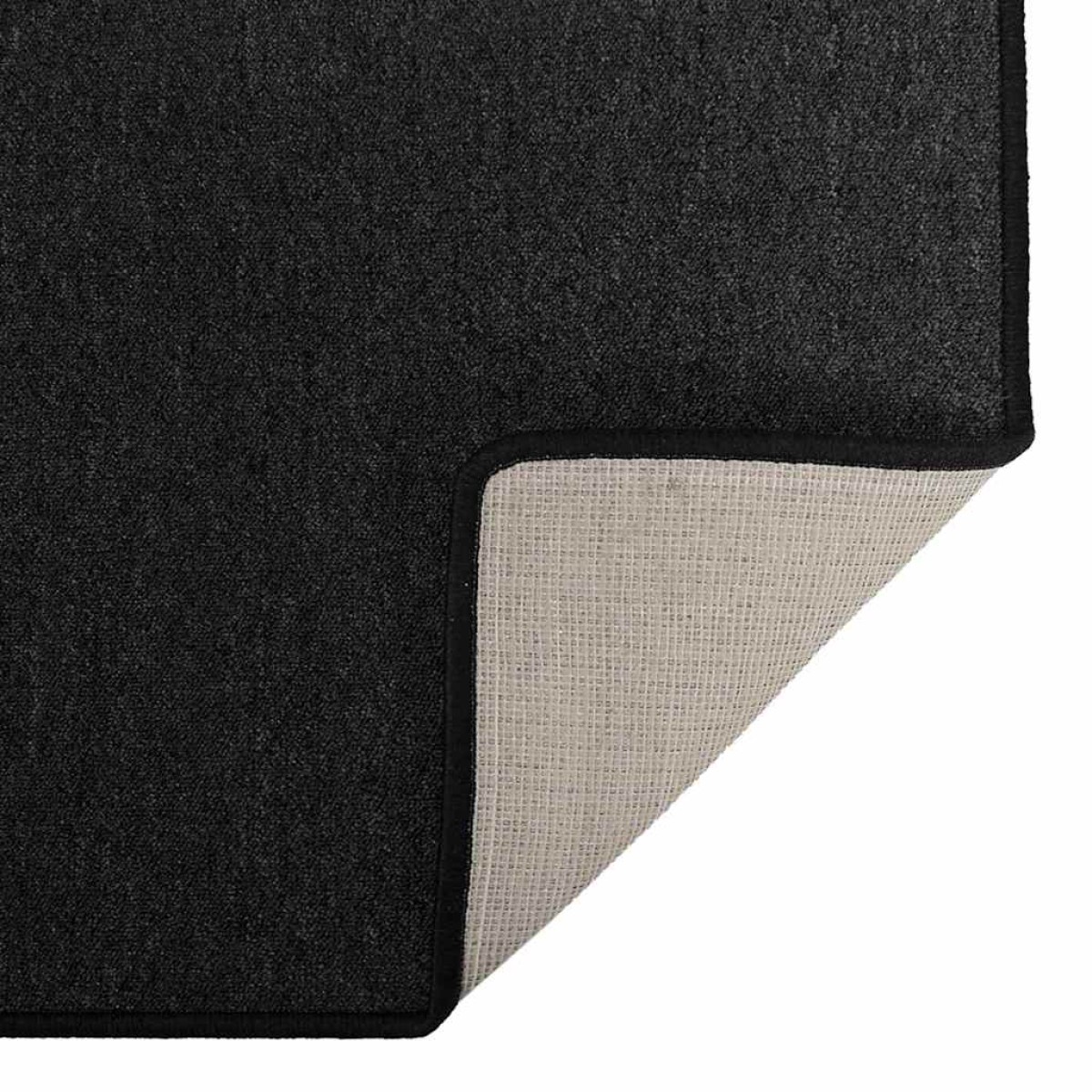 vidaXL Δερμάτινο Χαλί Ανθρακί 80 x 500 cm 100% Πολυπροπυλένιο