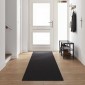 vidaXL Δερμάτινο Χαλί Ανθρακί 80 x 500 cm 100% Πολυπροπυλένιο
