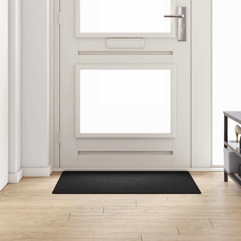 vidaXL Δερμάτινο Χαλί Ανθρακί 100 x 100 cm 100% Πολυπροπυλένιο