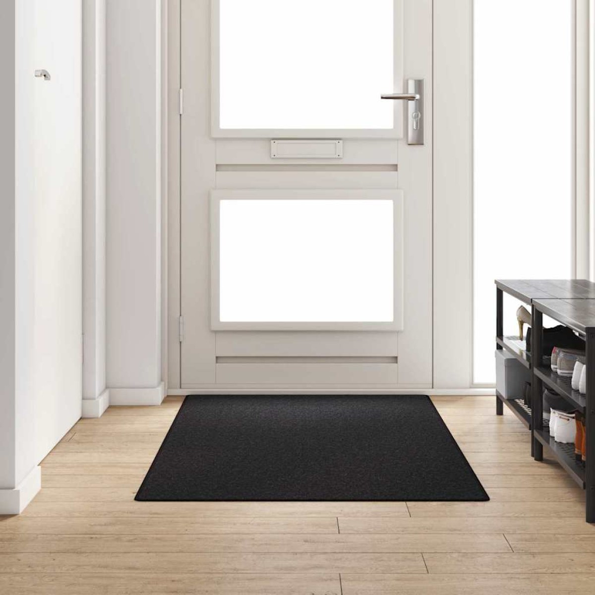 vidaXL Δερμάτινο Χαλί Ανθρακί 100 x 200 cm 100% Πολυπροπυλένιο