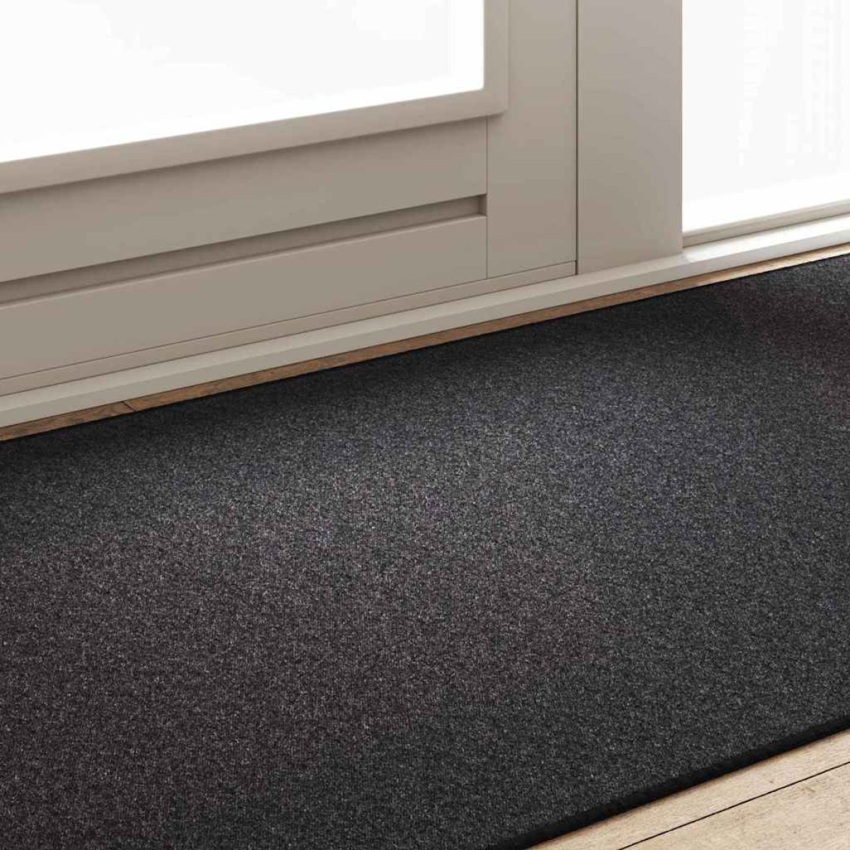 vidaXL Δερμάτινο Χαλί Ανθρακί 100 x 200 cm 100% Πολυπροπυλένιο