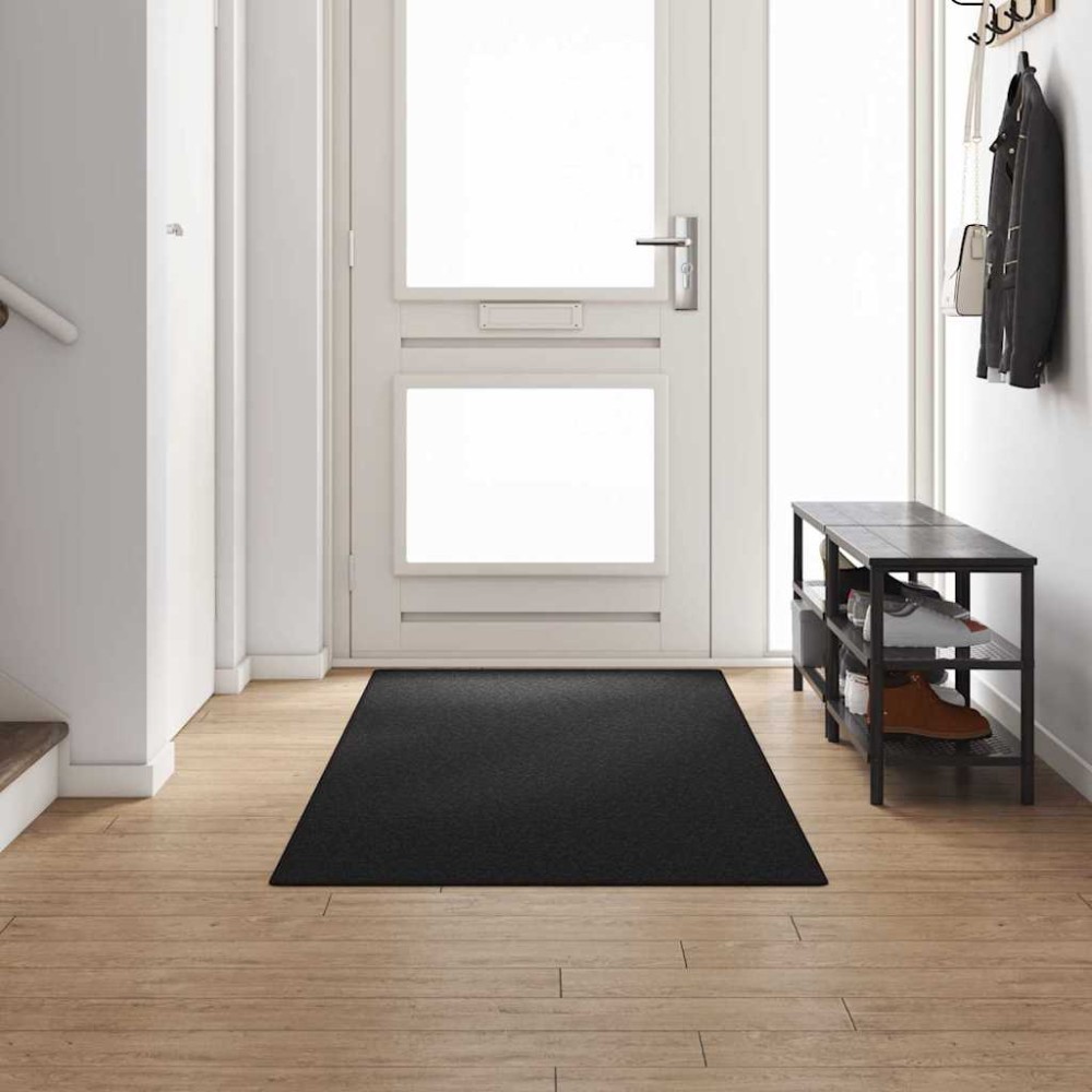 vidaXL Δερμάτινο Χαλί Ανθρακί 100 x 300 cm 100% Πολυπροπυλένιο