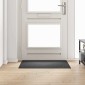 vidaXL Δερμάτινο Χαλί Σκούρο Γκρι 100 x 100 cm 100% Πολυπροπυλένιο