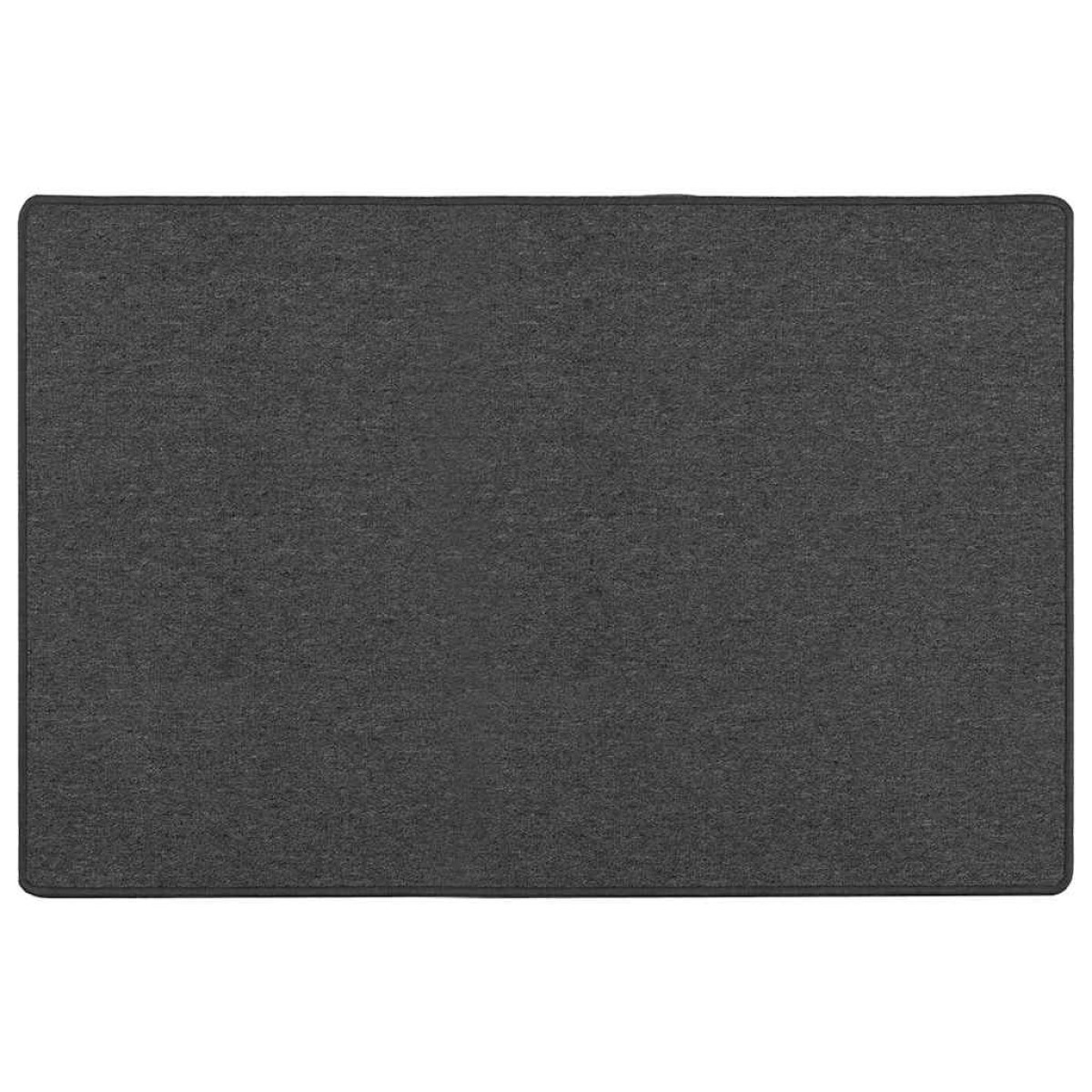 vidaXL Δερμάτινο Χαλί Σκούρο Γκρι 100 x 150 cm 100% Πολυπροπυλένιο