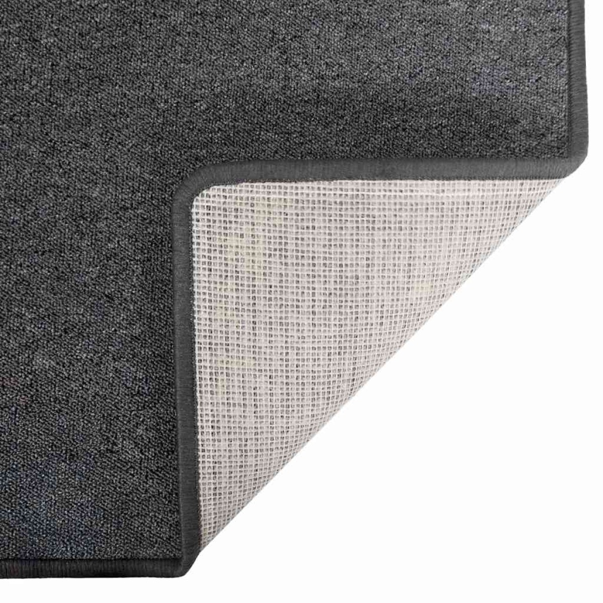 vidaXL Δερμάτινο Χαλί Σκούρο Γκρι 100 x 200 cm 100% Πολυπροπυλένιο