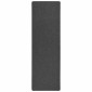 vidaXL Δερμάτινο Χαλί Σκούρο Γκρι 100 x 250 cm 100% Πολυπροπυλένιο