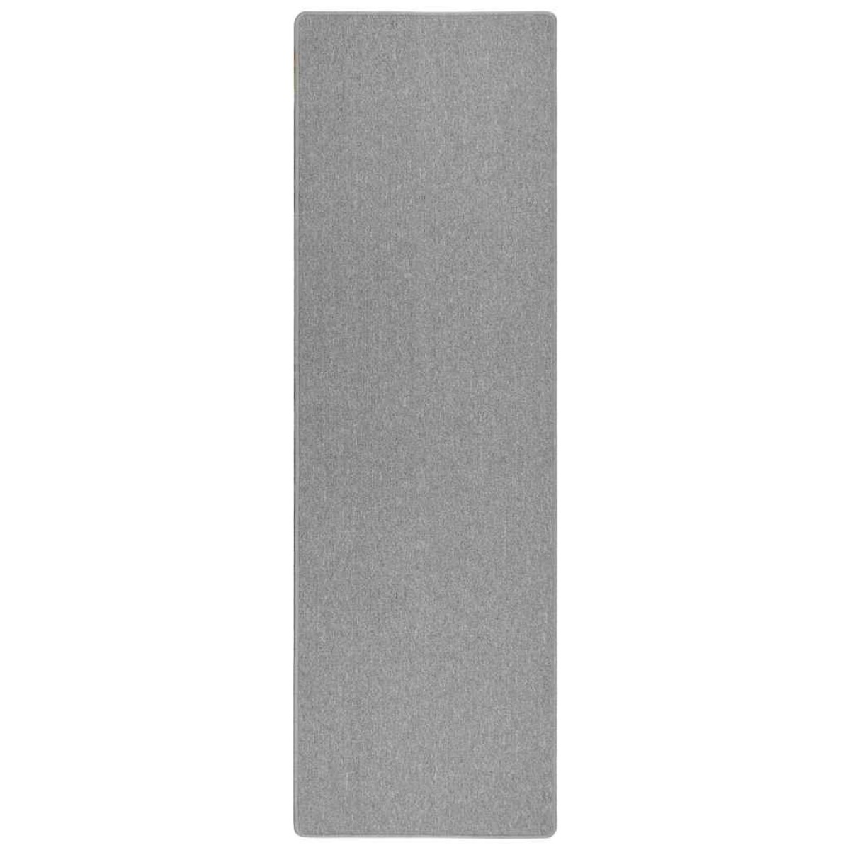vidaXL Δερμάτινο Χαλί Ανοιχτό γκρι 80 x 500 cm 100% Πολυπροπυλένιο