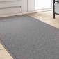 vidaXL Δερμάτινο Χαλί Ανοιχτό γκρι 80 x 500 cm 100% Πολυπροπυλένιο