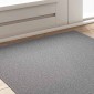 vidaXL Δερμάτινο Χαλί Ανοιχτό γκρι 100 x 100 cm 100% Πολυπροπυλένιο