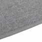 vidaXL Δερμάτινο Χαλί Ανοιχτό γκρι 100 x 100 cm 100% Πολυπροπυλένιο