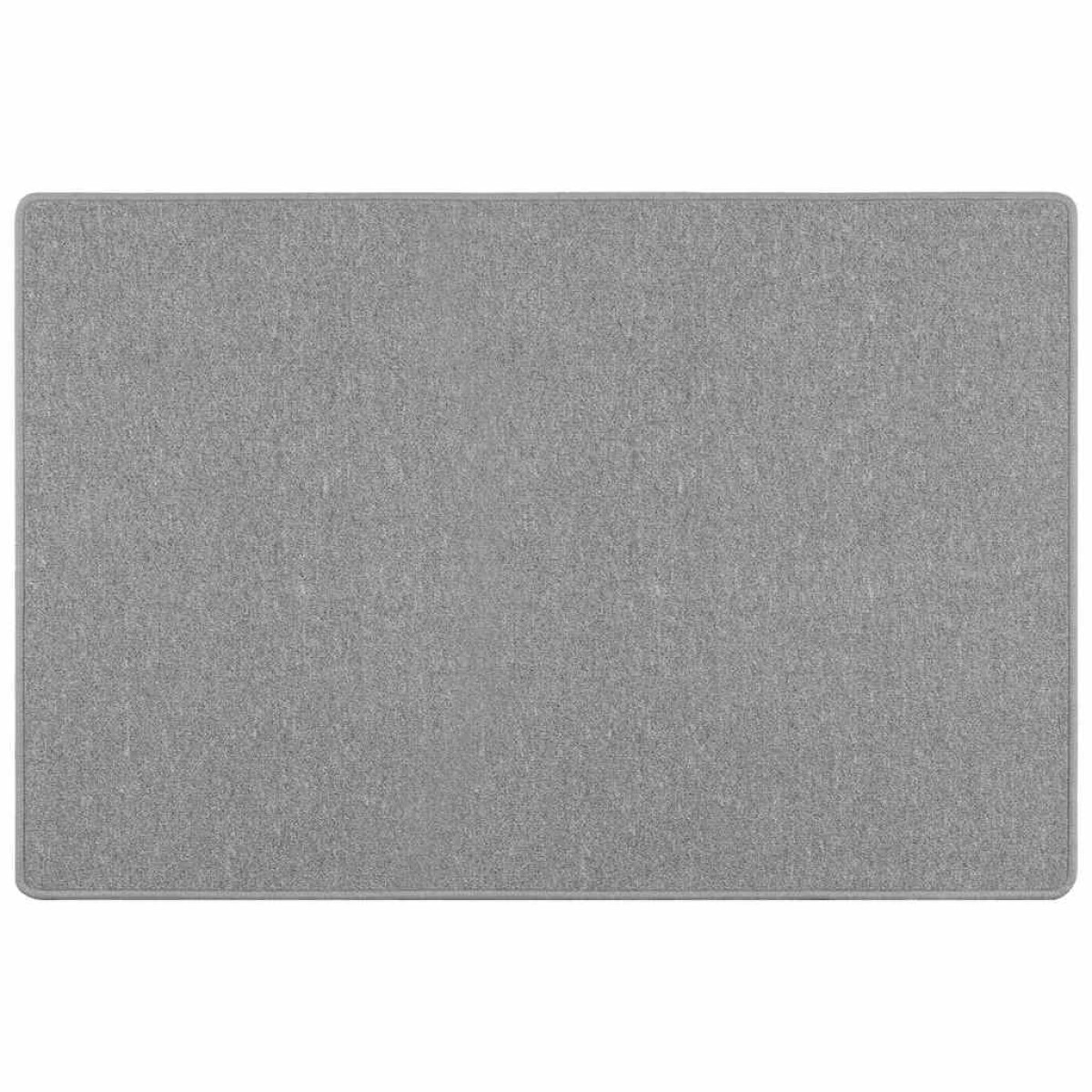 vidaXL Δερμάτινο Χαλί Ανοιχτό γκρι 100 x 150 cm 100% Πολυπροπυλένιο