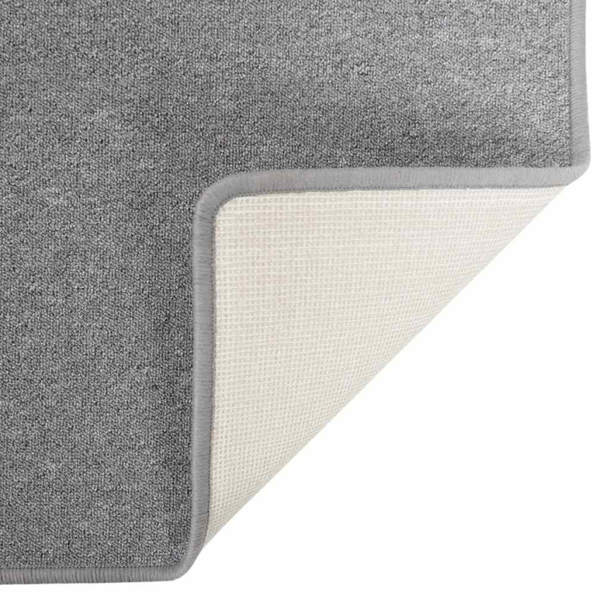 vidaXL Δερμάτινο Χαλί Ανοιχτό γκρι 100 x 150 cm 100% Πολυπροπυλένιο