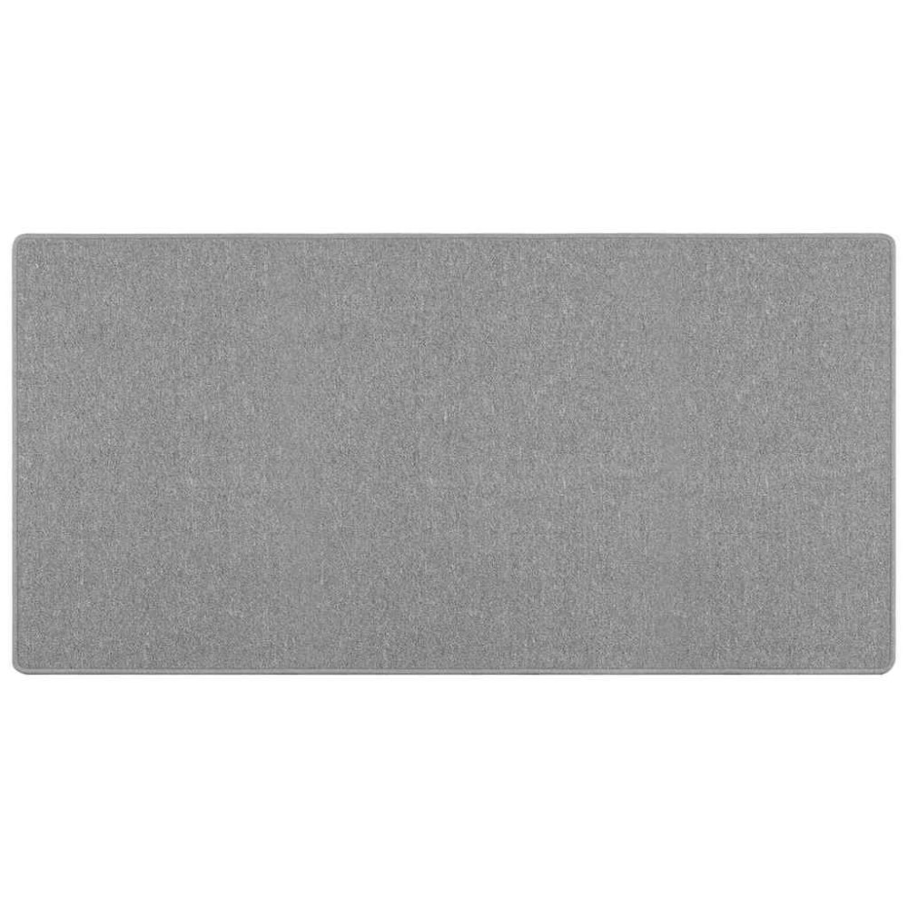 vidaXL Δερμάτινο Χαλί Ανοιχτό γκρι 100 x 200 cm 100% Πολυπροπυλένιο