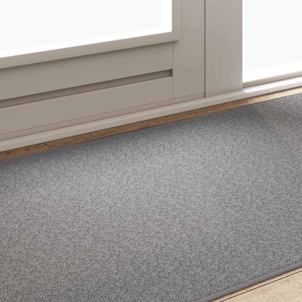 vidaXL Δερμάτινο Χαλί Ανοιχτό γκρι 100 x 200 cm 100% Πολυπροπυλένιο