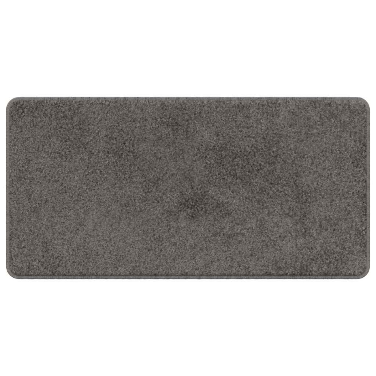 vidaXL Δερμάτινο Χαλί Γκρι 50 x 100 cm 100% Πολυπροπυλένιο Τούφτα