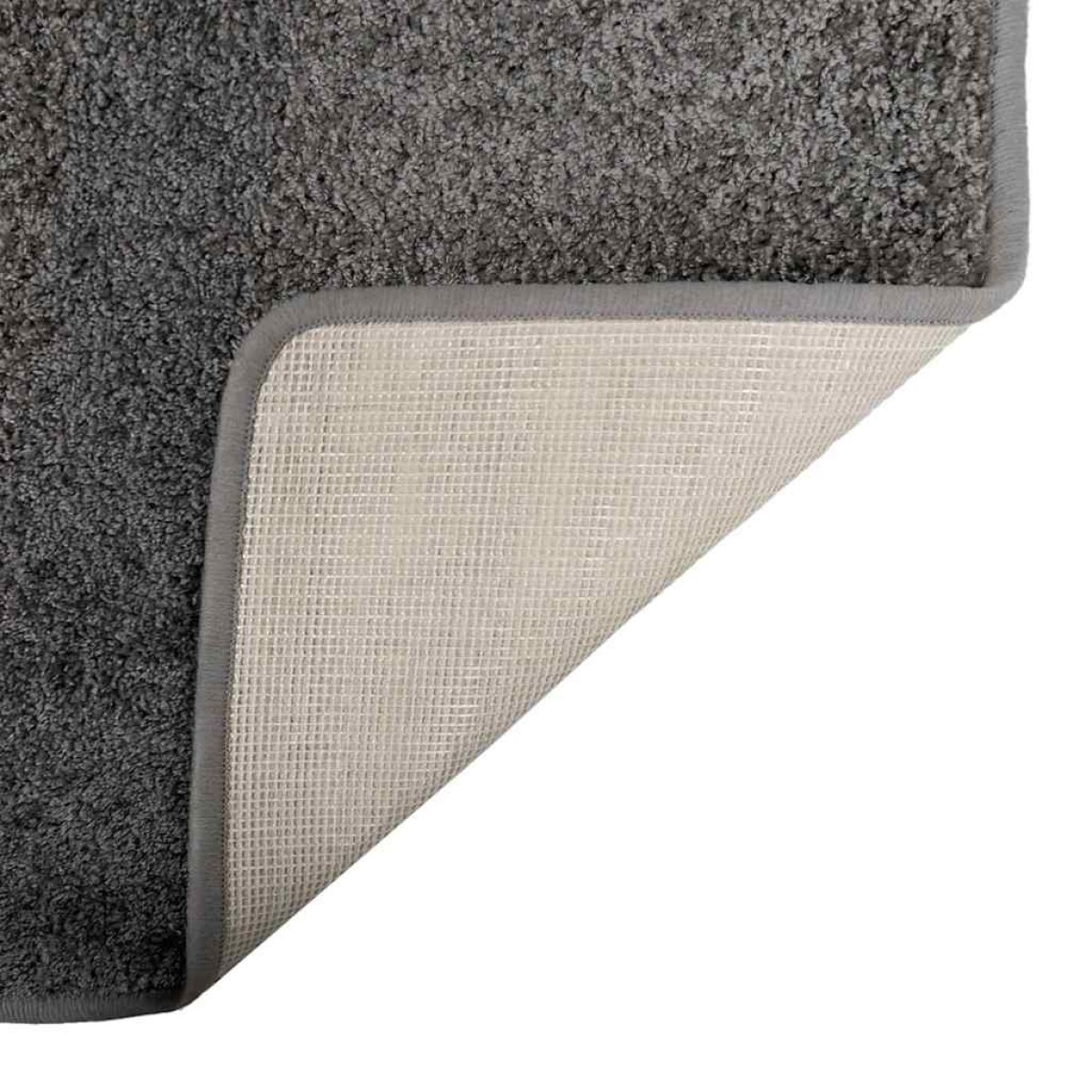 vidaXL Δερμάτινο Χαλί Γκρι 50 x 200 εκ. 100% Πολυπροπυλένιο Τούφτα