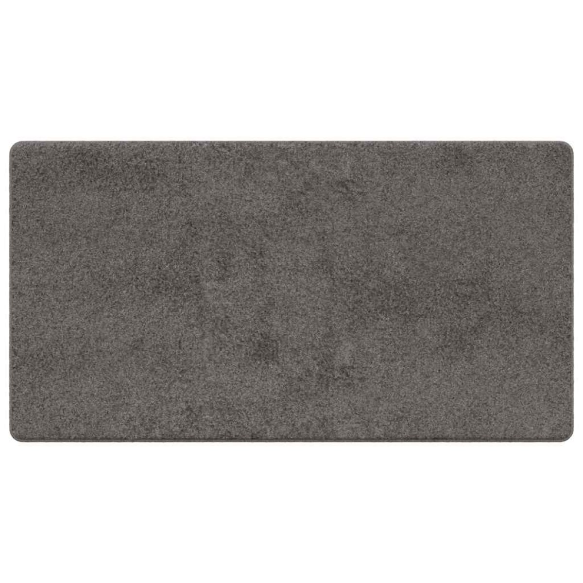 vidaXL Δερμάτινο Χαλί Γκρι 80 x 150 cm 100% Πολυπροπυλένιο Τούφτα