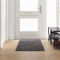 vidaXL Δερμάτινο Χαλί Γκρι 80 x 250 cm 100% Πολυπροπυλένιο Τούφτα