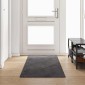 vidaXL Δερμάτινο Χαλί Γκρι 80 x 300 cm 100% Πολυπροπυλένιο Τούφτα