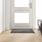 vidaXL Δερμάτινο Χαλί Γκρι 100 x 100 cm 100% Πολυπροπυλένιο Τούφτα