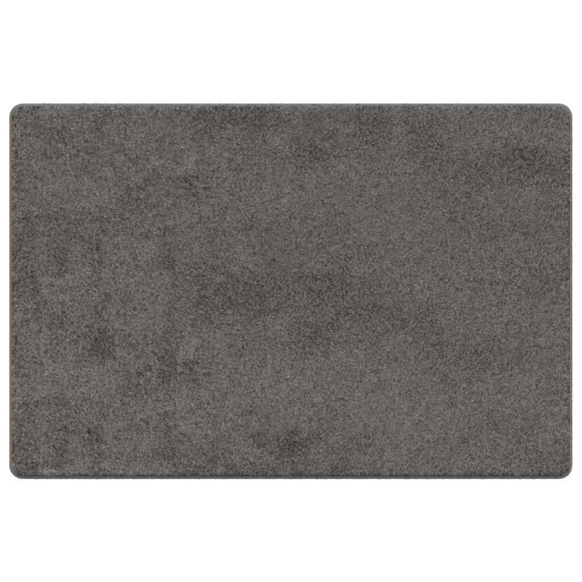 vidaXL Δερμάτινο Χαλί Γκρι 100 x 150 cm 100% Πολυπροπυλένιο Τούφτα