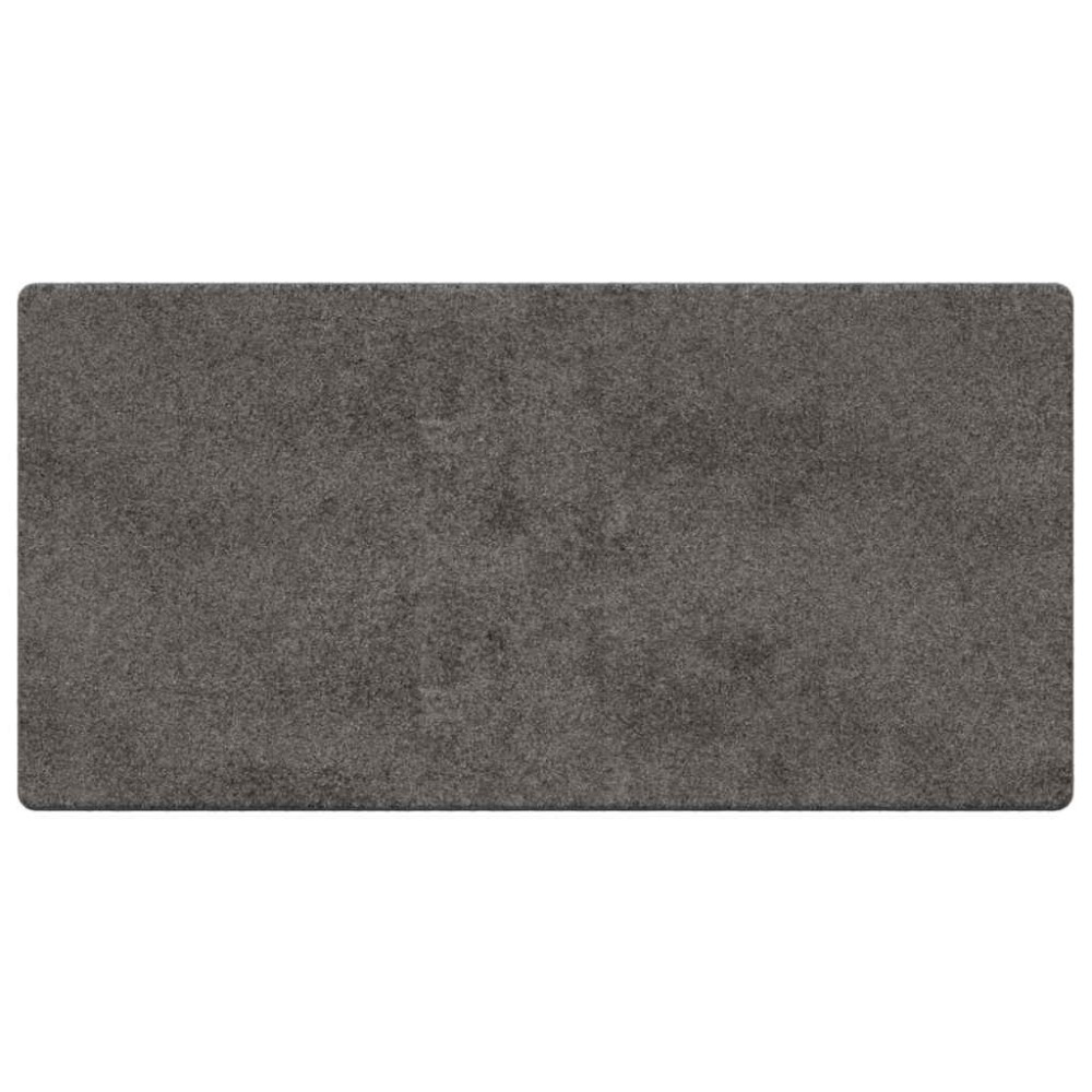 vidaXL Δερμάτινο Χαλί Γκρι 100 x 200 cm 100% Πολυπροπυλένιο Τούφτα