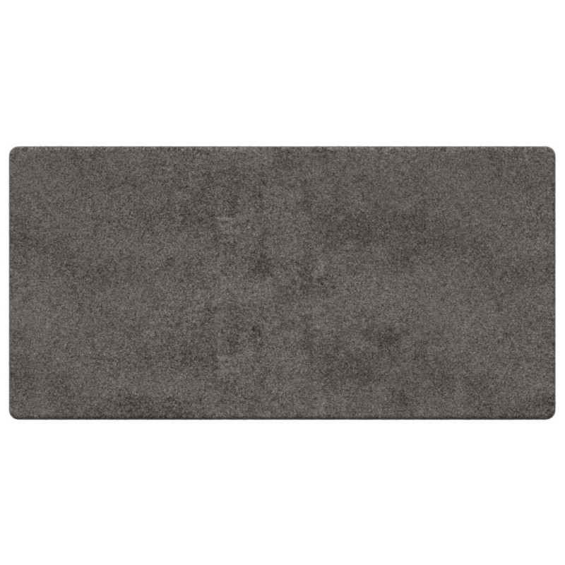 vidaXL Δερμάτινο Χαλί Γκρι 100 x 200 cm 100% Πολυπροπυλένιο Τούφτα