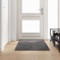vidaXL Δερμάτινο Χαλί Γκρι 100 x 200 cm 100% Πολυπροπυλένιο Τούφτα