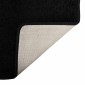 vidaXL Δερμάτινο Χαλί Μαύρο 50 x 200 εκ. 100% Πολυπροπυλένιο Τούφτα
