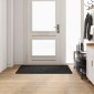 vidaXL Δερμάτινο Χαλί Μαύρο 80 x 150 cm 100% Πολυπροπυλένιο Τούφτα