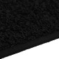 vidaXL Δερμάτινο Χαλί Μαύρο 80 x 300 cm 100% Πολυπροπυλένιο Τούφτα