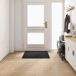 vidaXL Δερμάτινο Χαλί Μαύρο 100 x 100 cm 100% Πολυπροπυλένιο Τούφτα