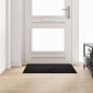 vidaXL Δερμάτινο Χαλί Μαύρο 100 x 100 cm 100% Πολυπροπυλένιο Τούφτα