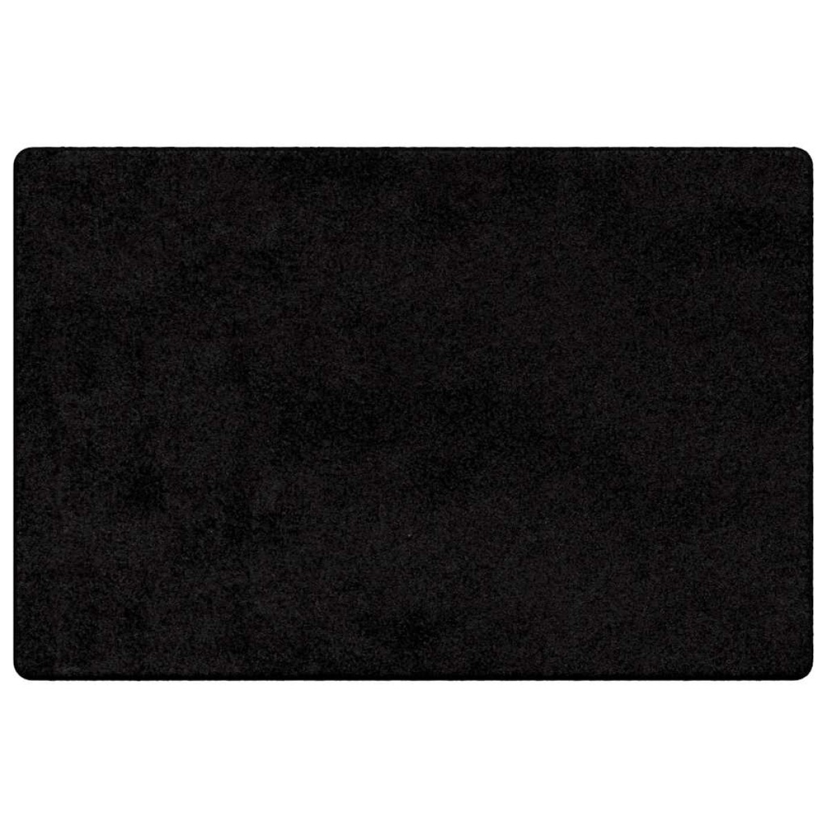 vidaXL Δερμάτινο Χαλί Μαύρο 100 x 150 cm 100% Πολυπροπυλένιο Τούφτα