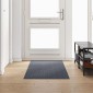 vidaXL Δερμάτινο Χαλί Γκρι 80 x 250 cm ύφασμα