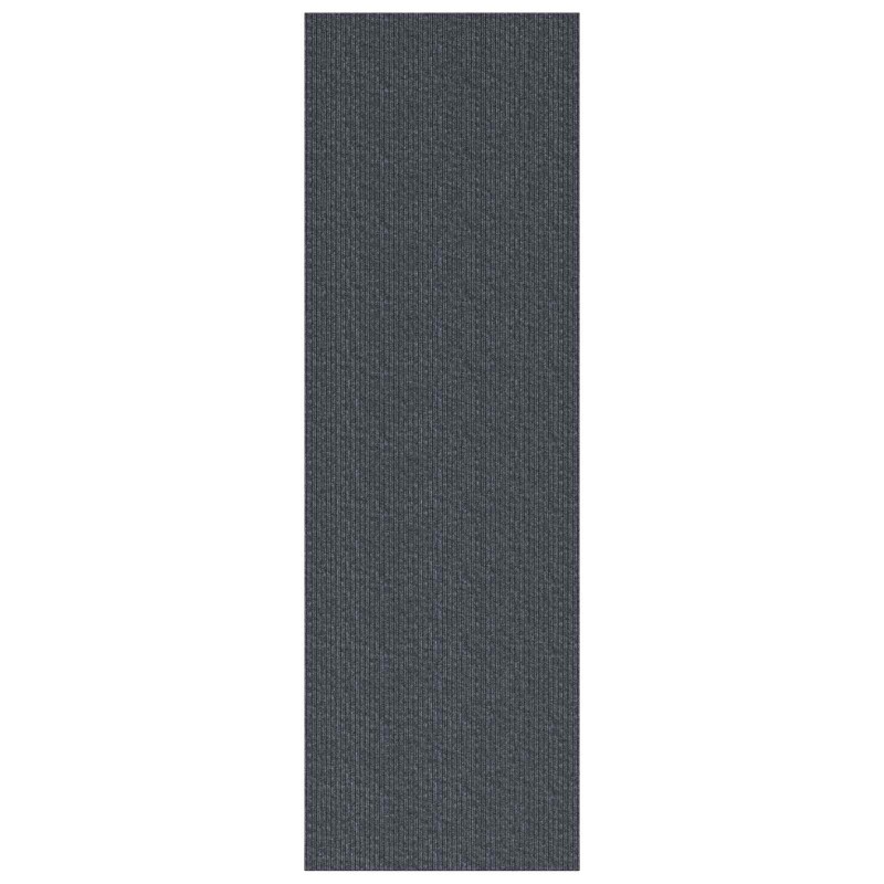 vidaXL Δερμάτινο Χαλί Γκρι 80 x 300 cm ύφασμα