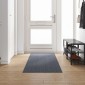 vidaXL Δερμάτινο Χαλί Γκρι 80 x 300 cm ύφασμα