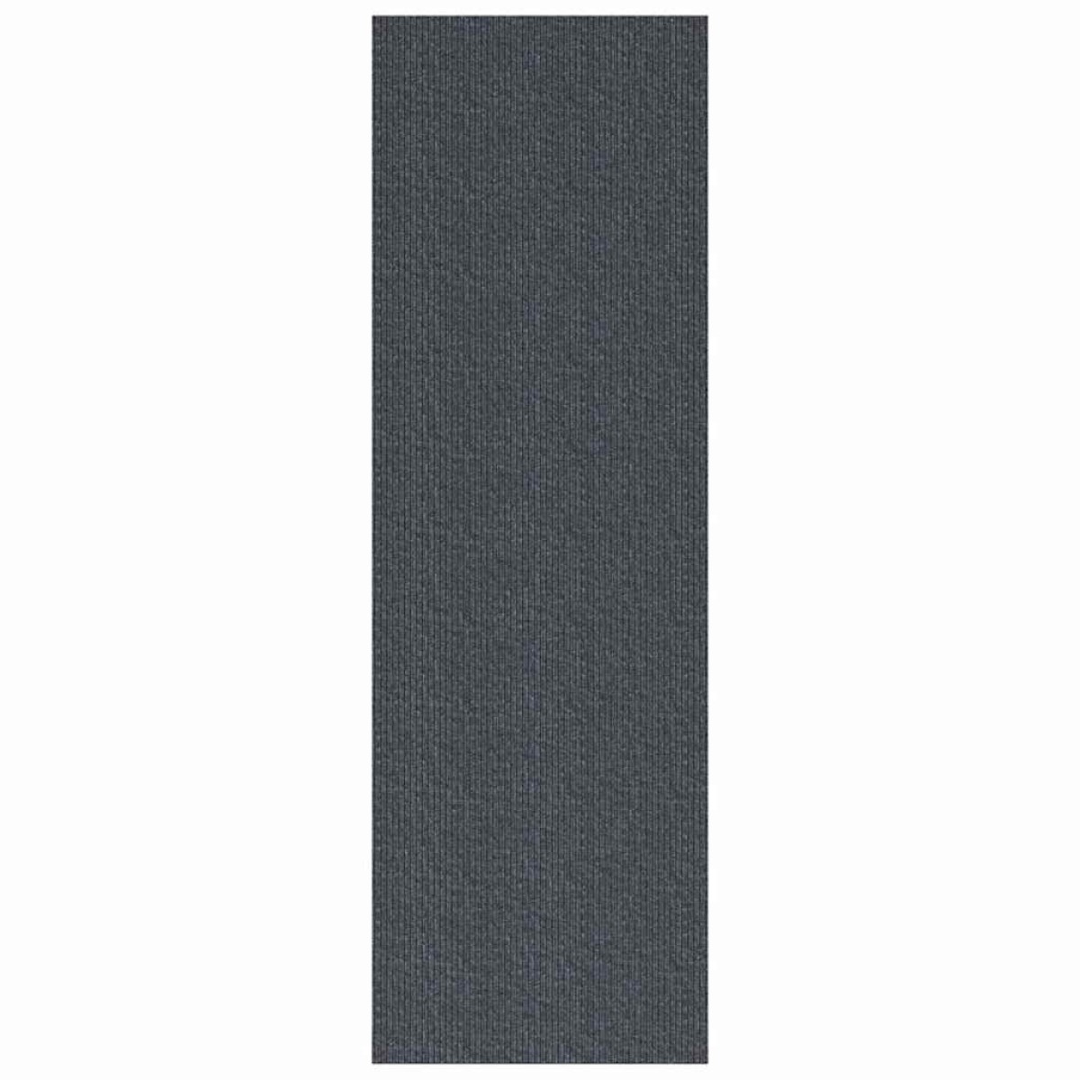 vidaXL Δερμάτινο Χαλί Γκρι 80 x 500 cm ύφασμα