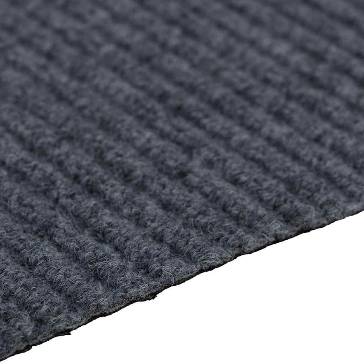vidaXL Δερμάτινο Χαλί Γκρι 80 x 500 cm ύφασμα