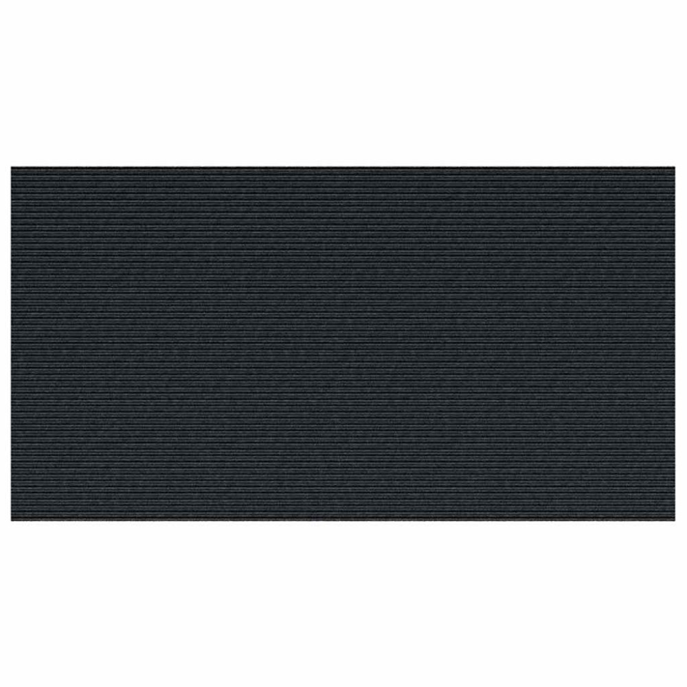 vidaXL Δερμάτινο Χαλί Ανθρακί 80 x 150 cm ύφασμα