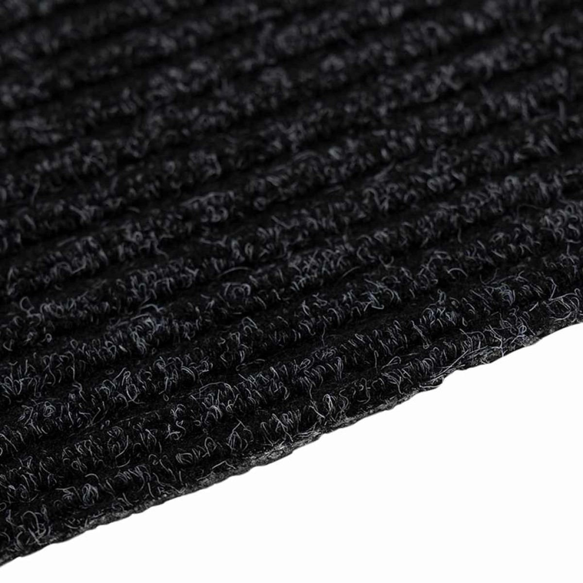 vidaXL Δερμάτινο Χαλί Ανθρακί 80 x 200 cm ύφασμα