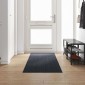 vidaXL Δερμάτινο Χαλί Ανθρακί 80 x 300 cm ύφασμα