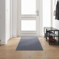 vidaXL Δερμάτινο Χαλί Ανοιχτό γκρι 80 x 300 cm ύφασμα